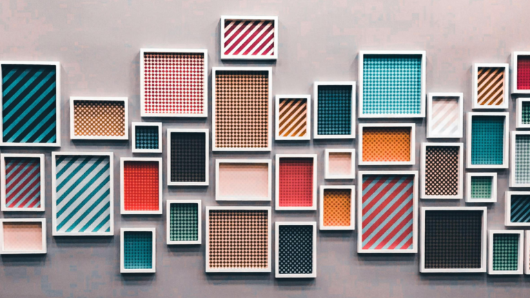 hanging fabric frames for wall decor
