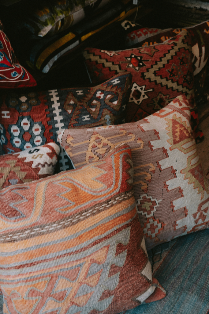 textured cushions to style sofas